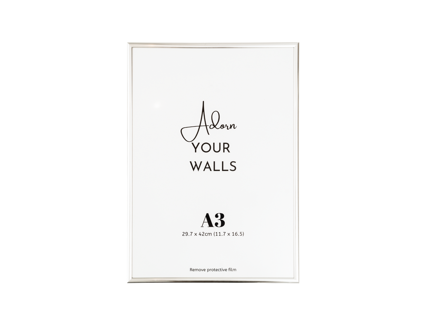 silver modern poster frame