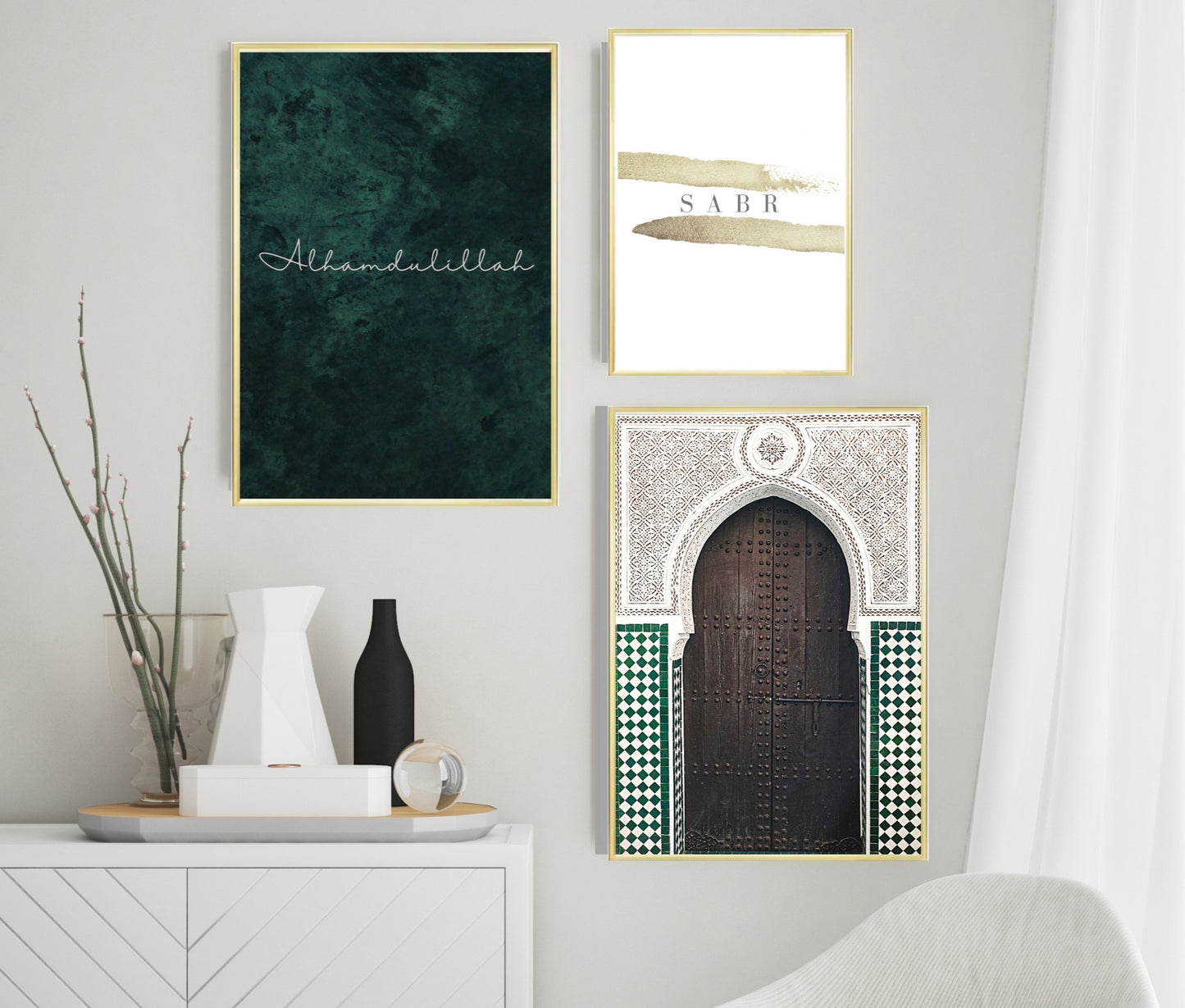 green islamic prints