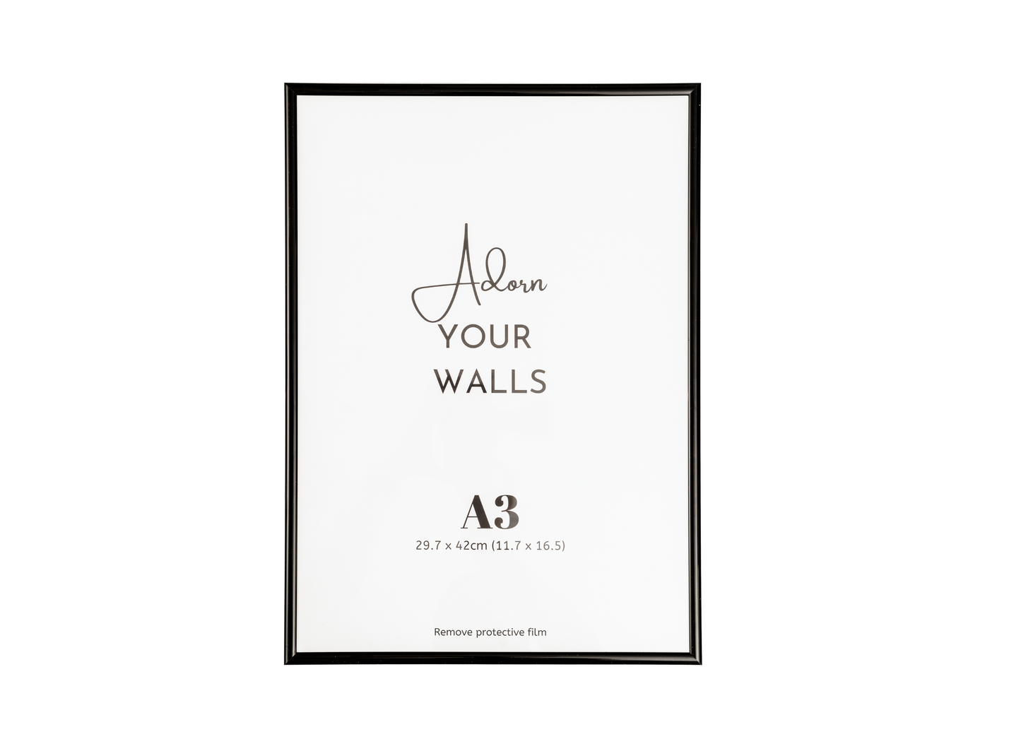 black poster frame