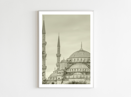 blue mosque poster