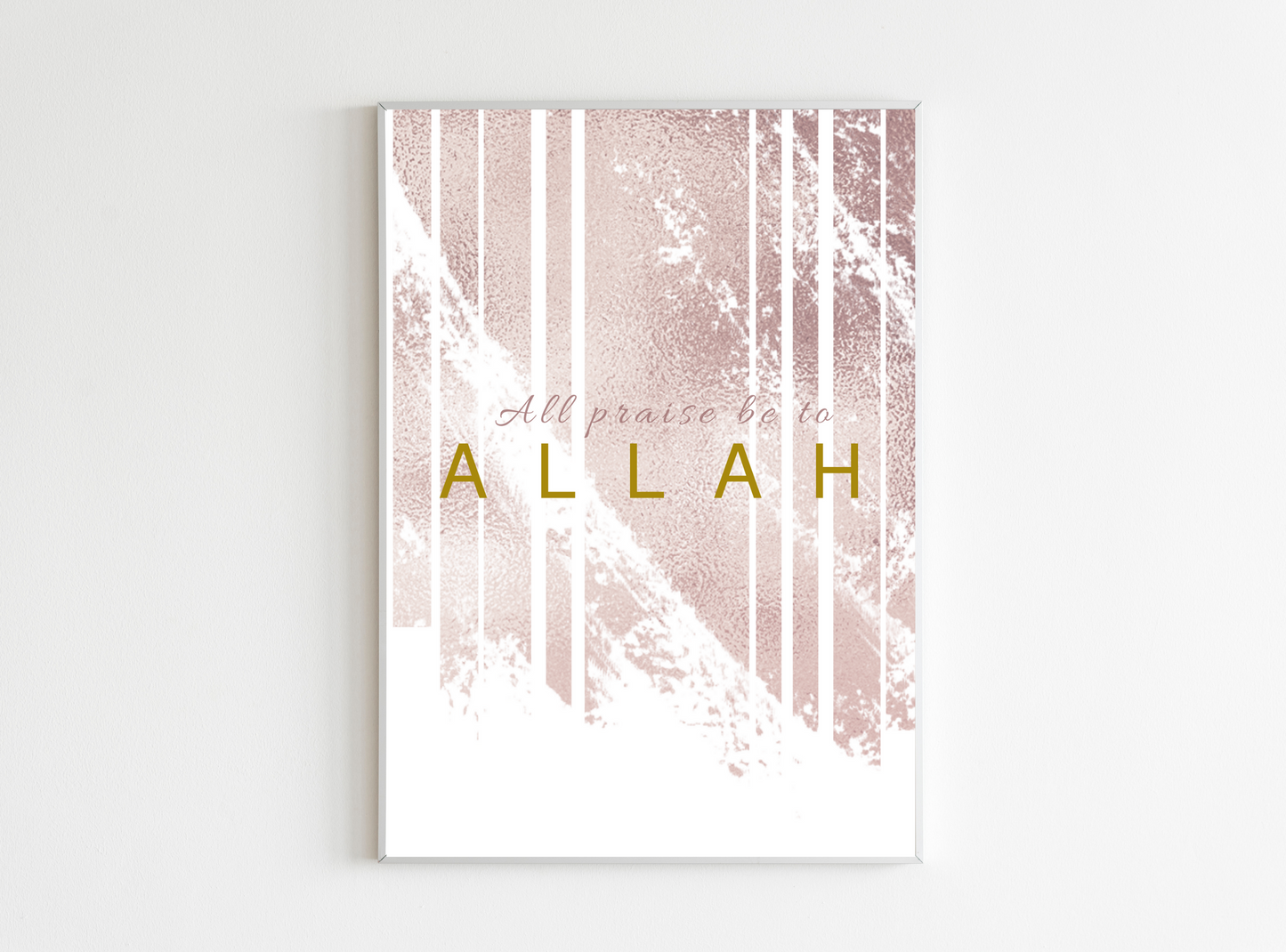 pink allah poster