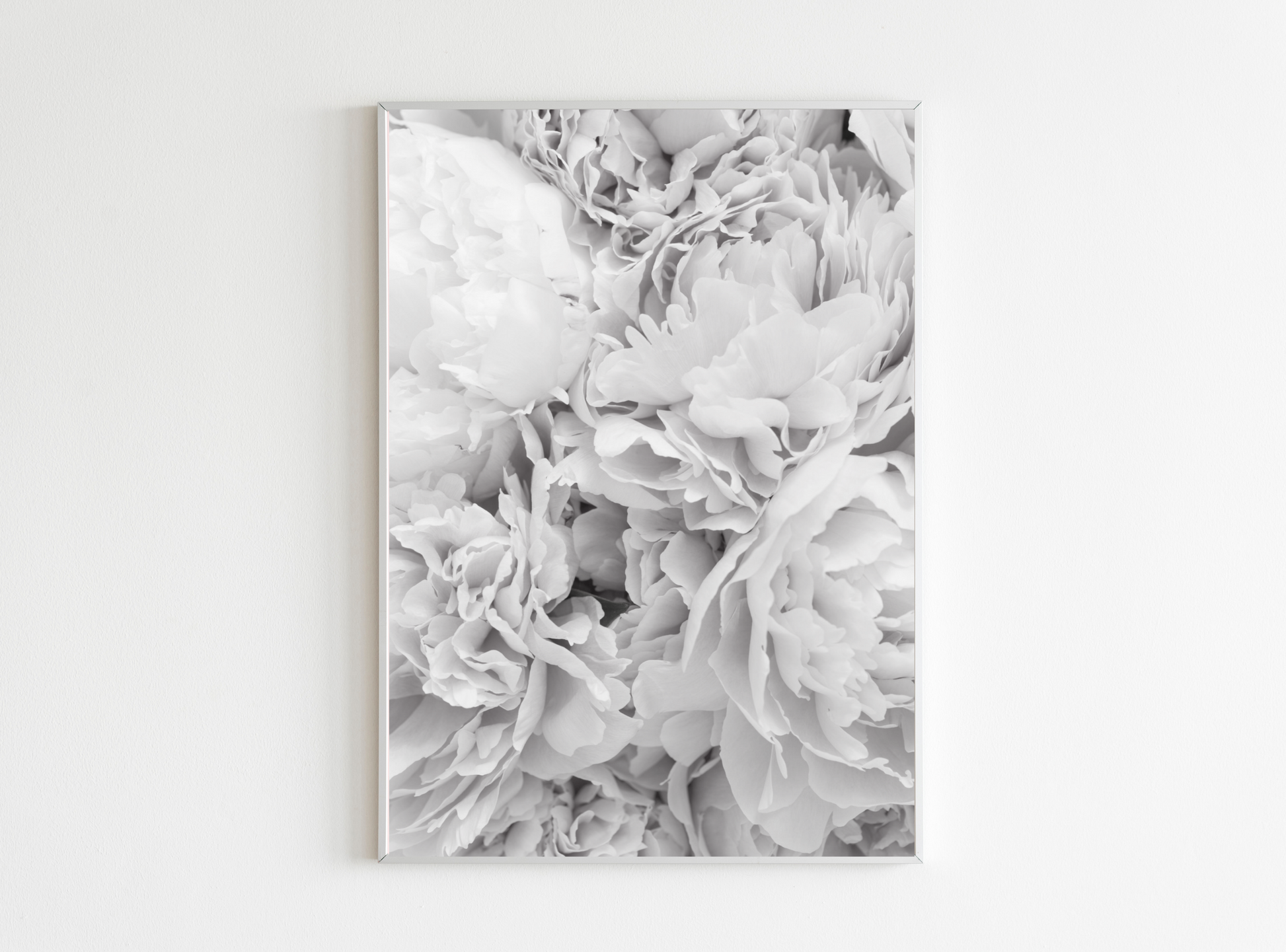 grey floral poster